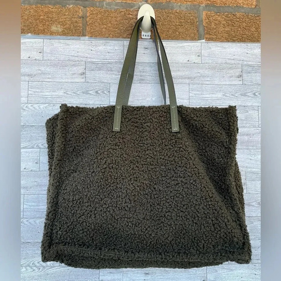 Kassiopea x Anthropologie Maxi Tote Bag olive green - Picture 1 of 9